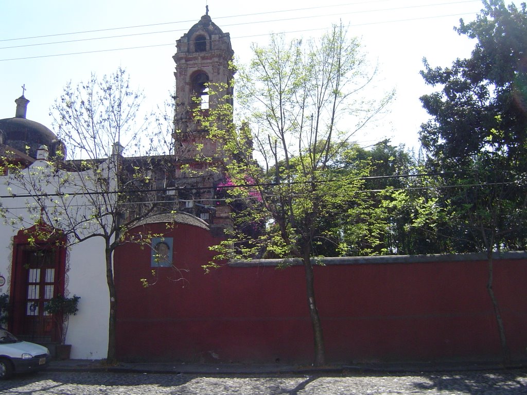 Iglesia de San Jacinto desde la calle. San Angel (©) by WilliamWebbDesign.com