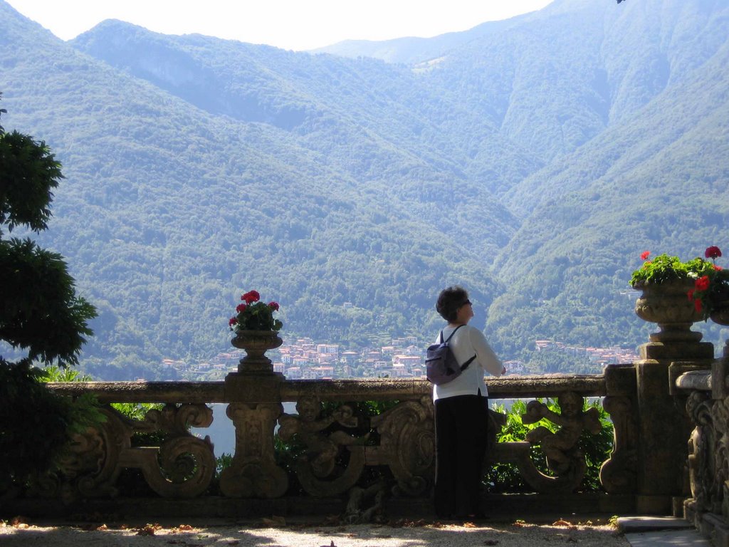 Linda at Villa Balbianello by Lynne Ornstein