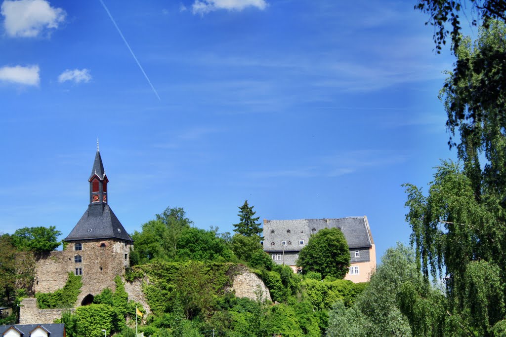 Burg und Kirche Katzenelnbogen by oller rainer