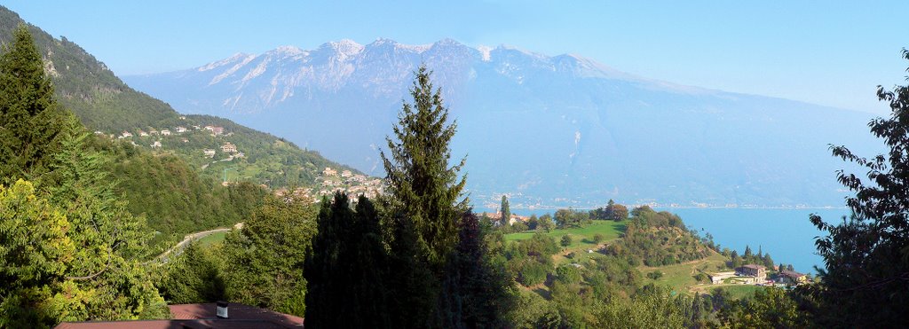 Italy: Gardalake, Tignale, Sunglass Bungalowparc - view from our bungalow on the Gardalake eastside by Yory