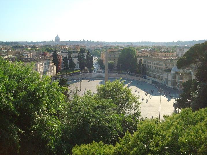 Veduta dal Pincio di Piazza del Popolo by Fabrizio Faber