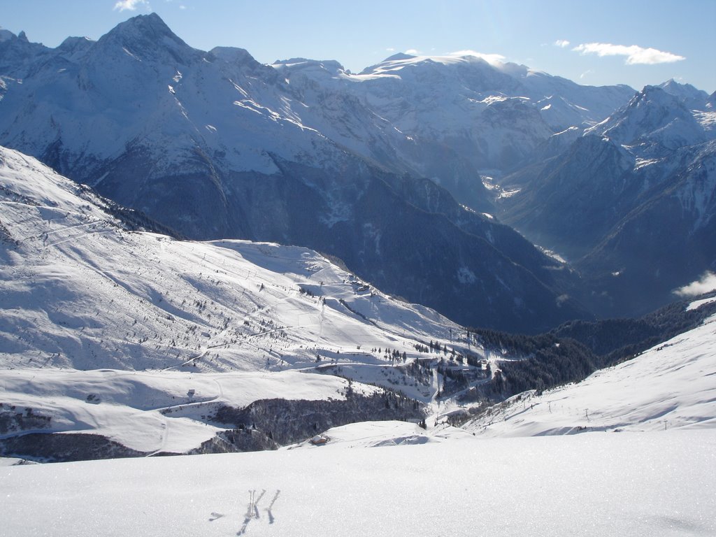 Grande Rochette towards Champagny-en-Vanoise by mark fox