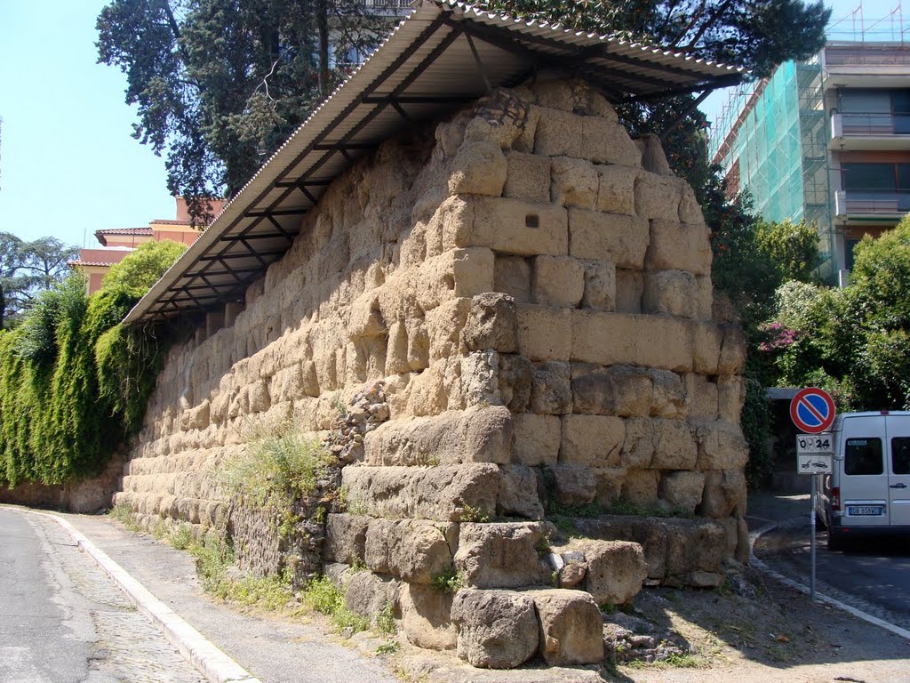 Servian Walls on the Aventine Hill by citizenabc