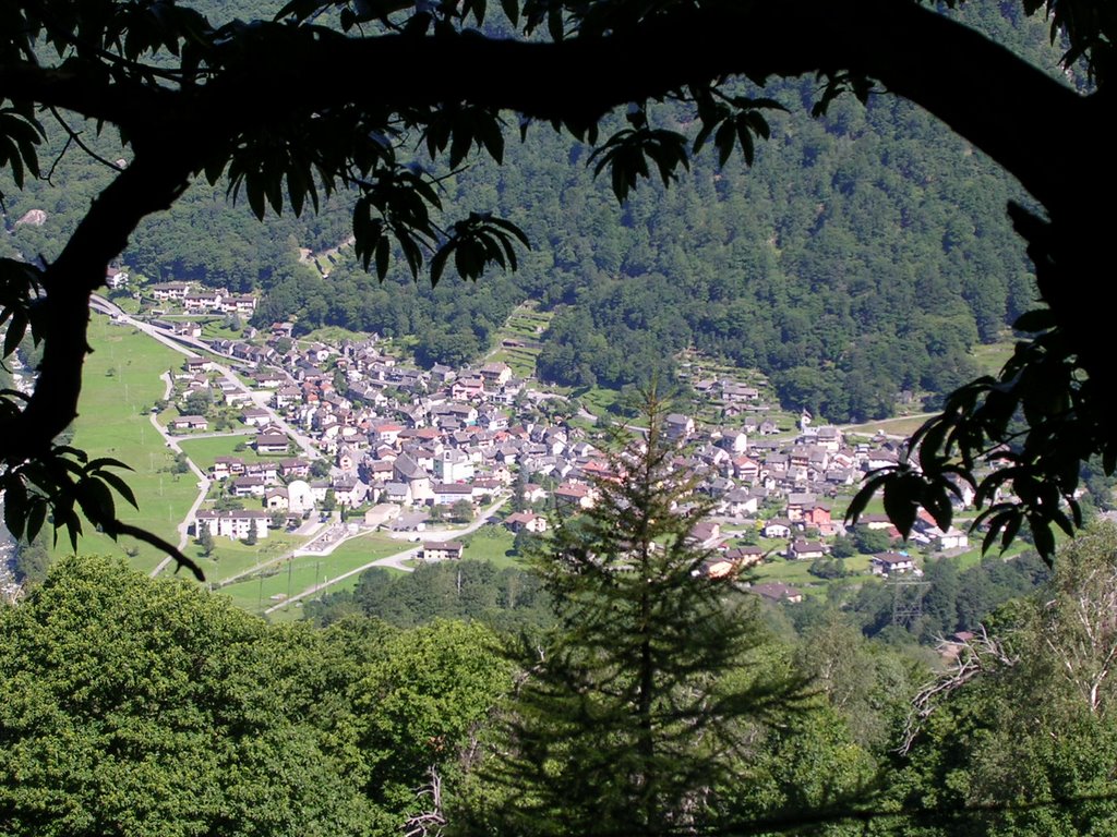 Cavergno from Madonna di Monte by shizawana