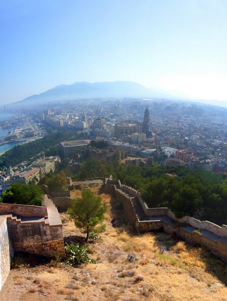 Málaga - Castle de Gibralfaro by Karl Jonderko