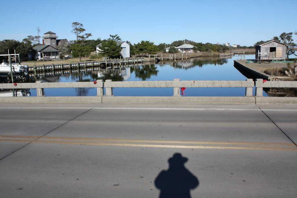 Looking east from bridge on NC 12 in Hatteras, NC by J Bbski