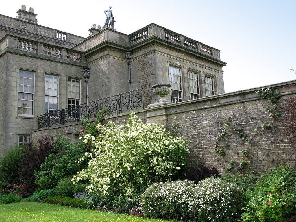 The Long Borders on the East wing by Lesley Rigby