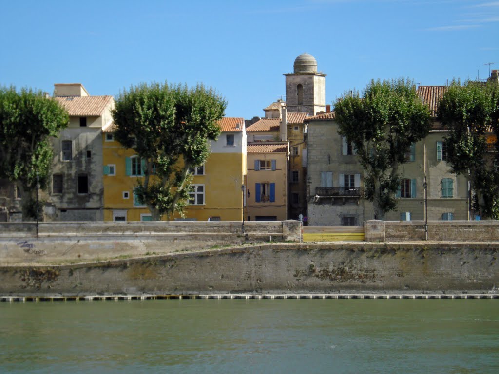 Quai sur le Rhone (Arles) by Angelo Ferraris