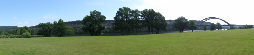 View of Pennybacker Bridge from Plaza on the Lake by Todd Dwyer