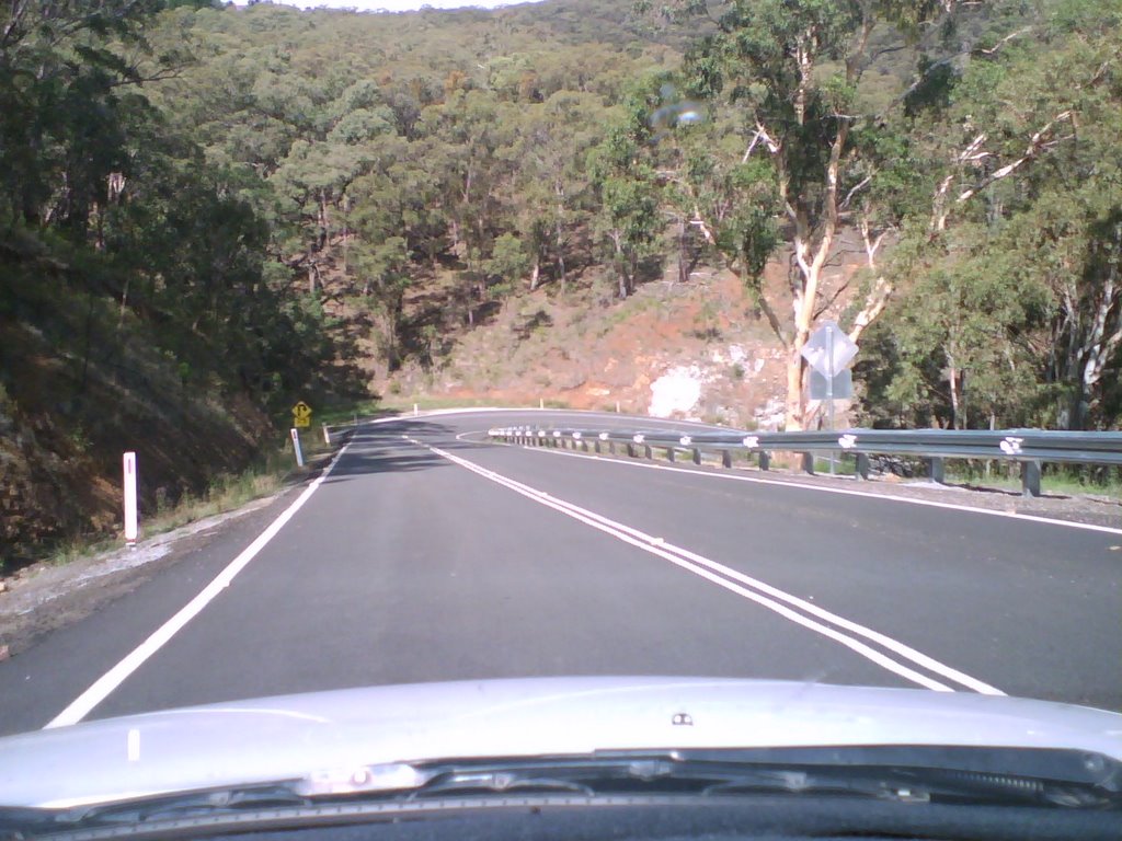 Road leading back to Nundle, Hanging Rock by Michael Gill