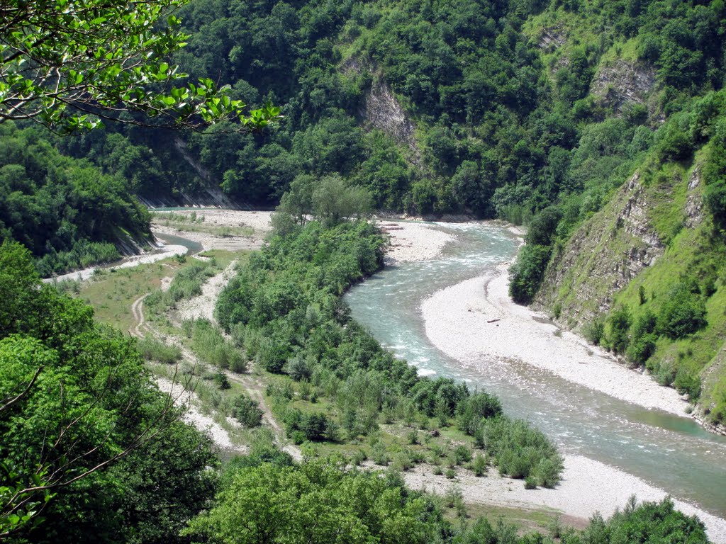 Марьинское шоссе река Псезуапсе/ Mariynskoe highway River Psezuapse by R123