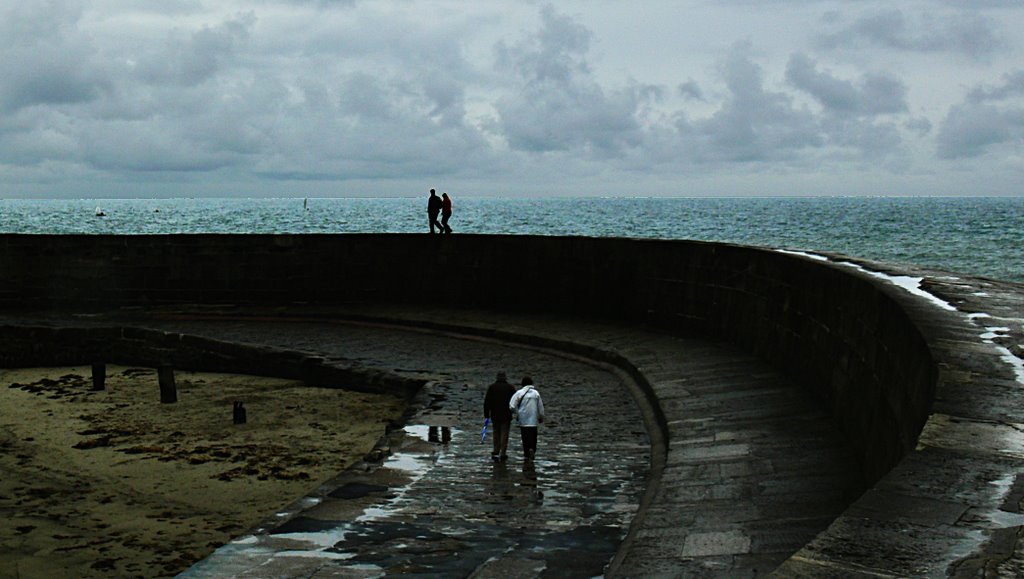 The Cobb, Lyme Regis, Dorset by Peter Birch