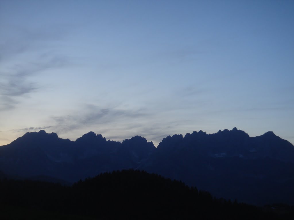 Wilder kaiser silhouette by horvath csaba