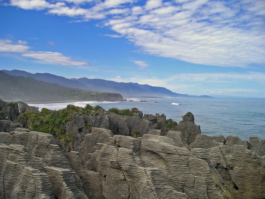 Pancake rocks at Punakaiki Sth Island NZ by jonny-shrek