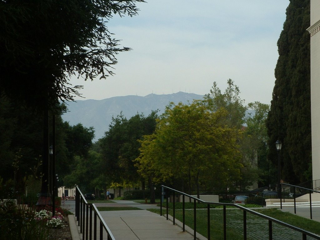 San Gabriel Mts. from Pomona College by Ryan Frazer