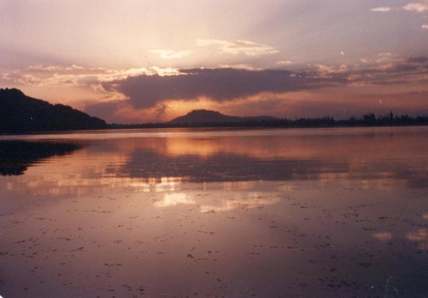 SUN SET AT DAL LAKE by S M Ahsan