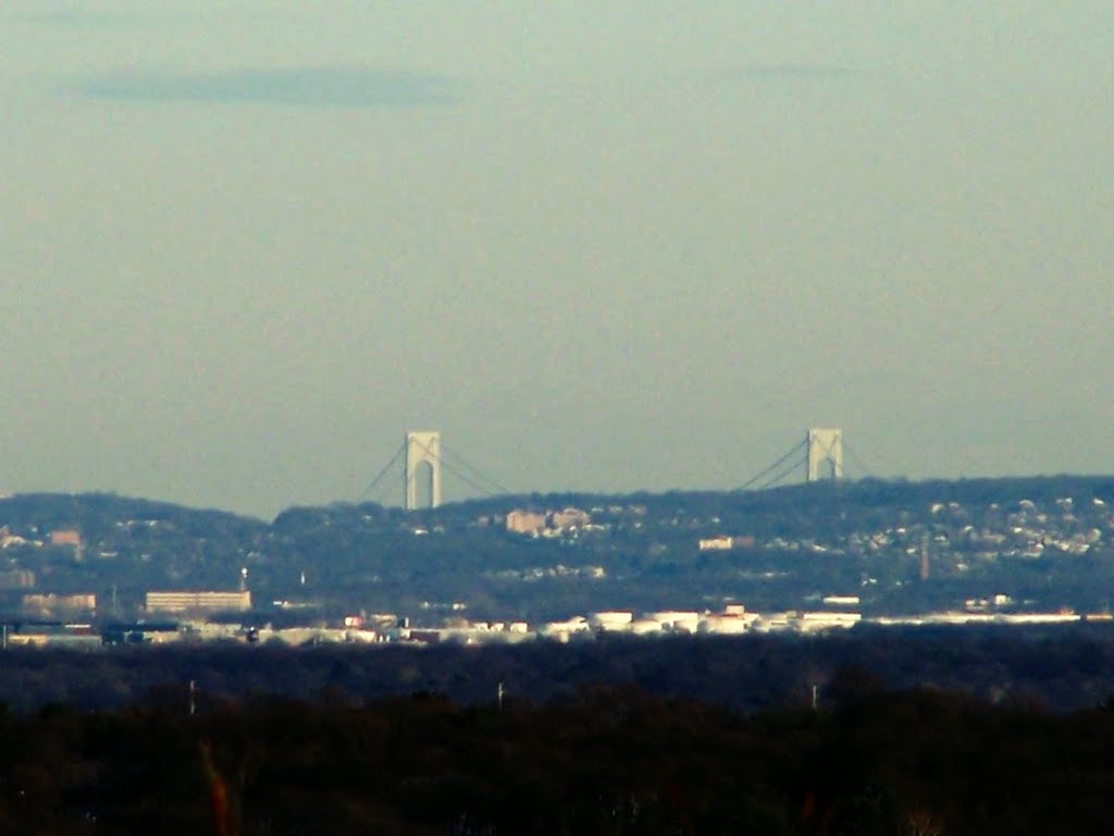 Verrazano-Narrows Bridge From Washington Rock State Park 12-23-2009 by Kyle Stephen Smith