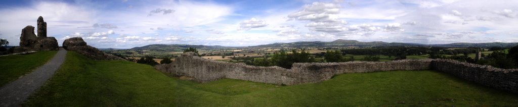 view from Montgomery Castle by muba