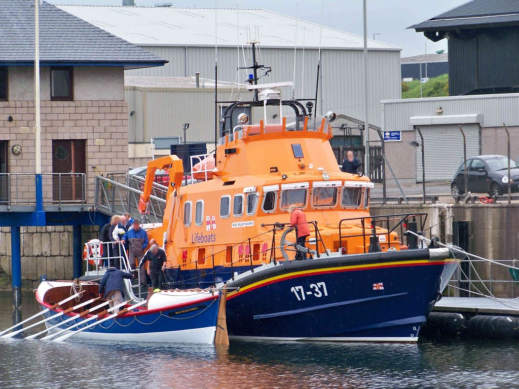 RNLI Old and New, Buckie, Moray by RSH