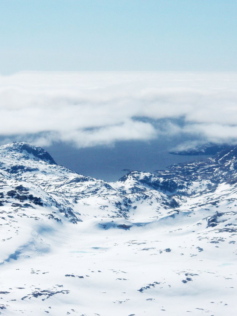 Mountains viewed from a helicopter by boegh