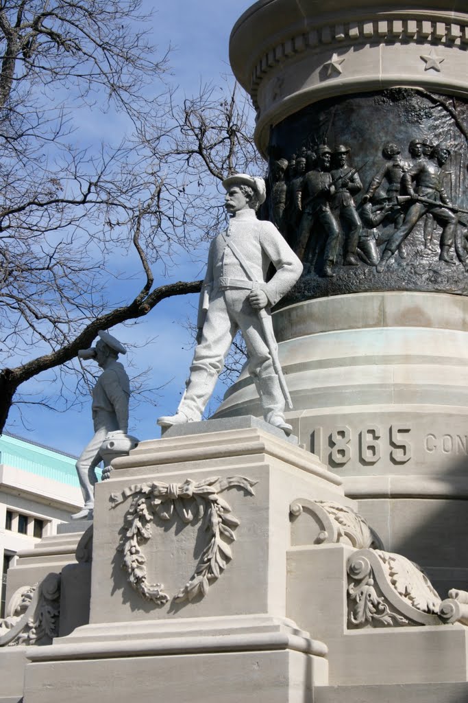 Monument honoring Civil War Beside Alabama State Capitol by L. Wray Dillard