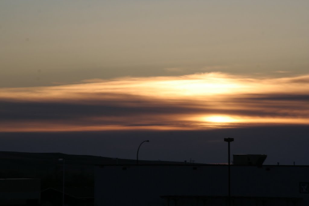 Double sunset in Swift Current, Saskatchewan! by a3a35919