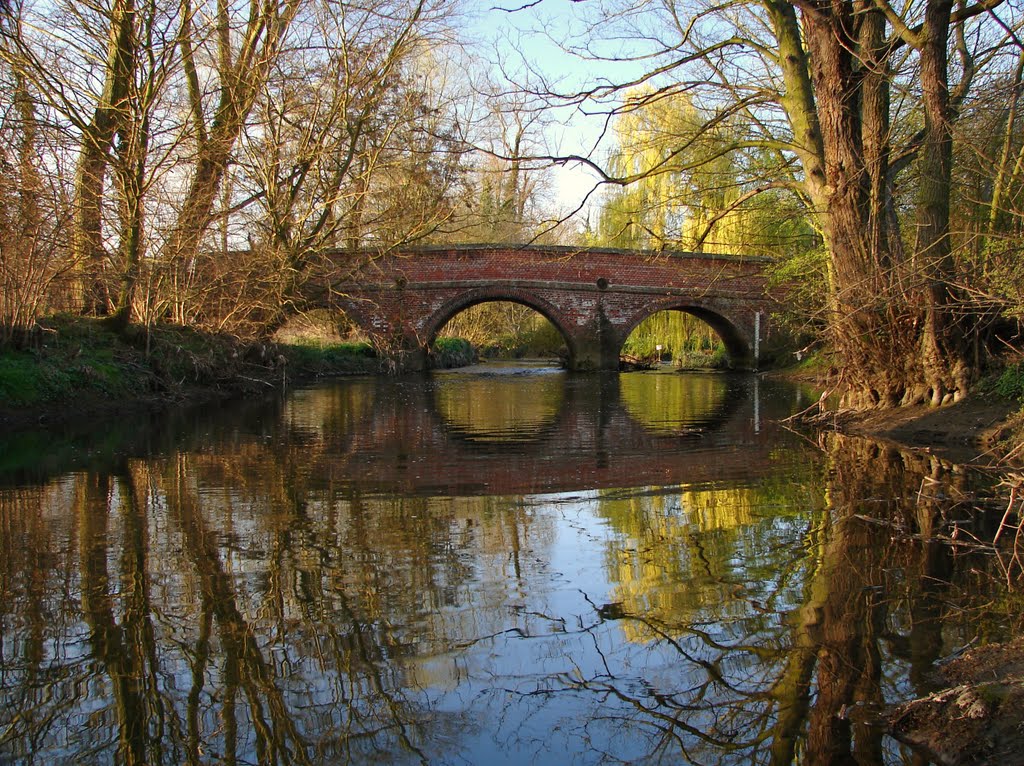 Blue Mills Bridge on the River Blackwater by Christopher Strickland