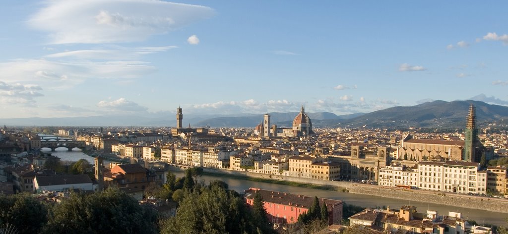 Florence view from Piazzale Michelangelo / Florence, Italy by Sergey Ashmarin