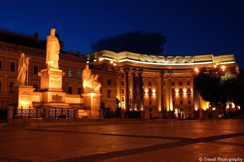 Monument to Princess Olga & Ministry of Foreign Affairs - Kiev - Ukraine by Martin Jendrichowski