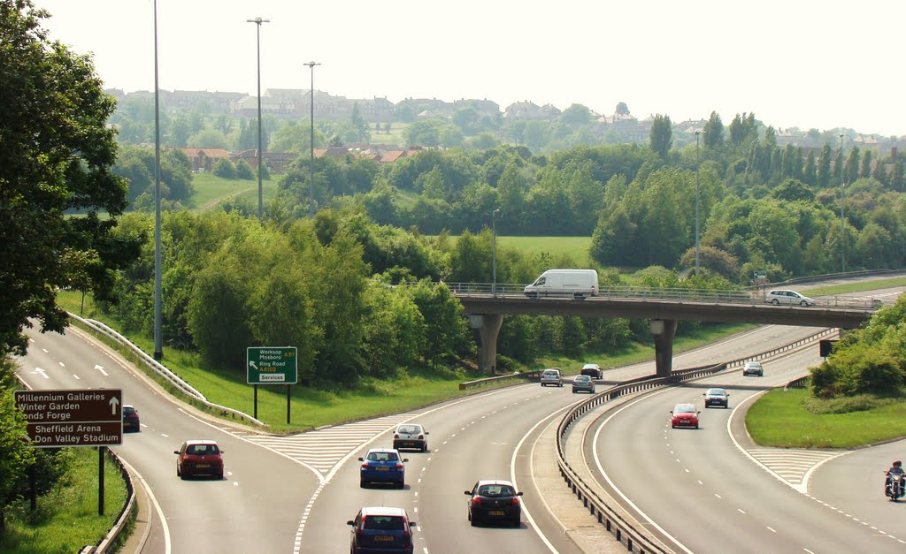 Sheffield Parkway looking due west south west, Sheffield S9/S2 by sixxsix