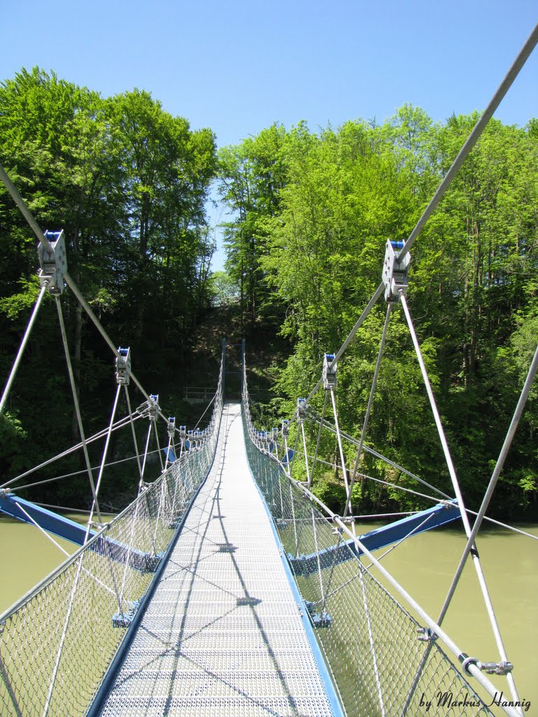 Hängebrücke über die Iller by Die-Allgaeuseiten