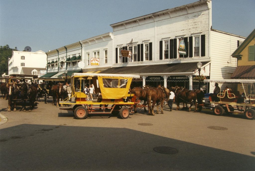 Traffic Jam on Mackinac Island by K Wilson