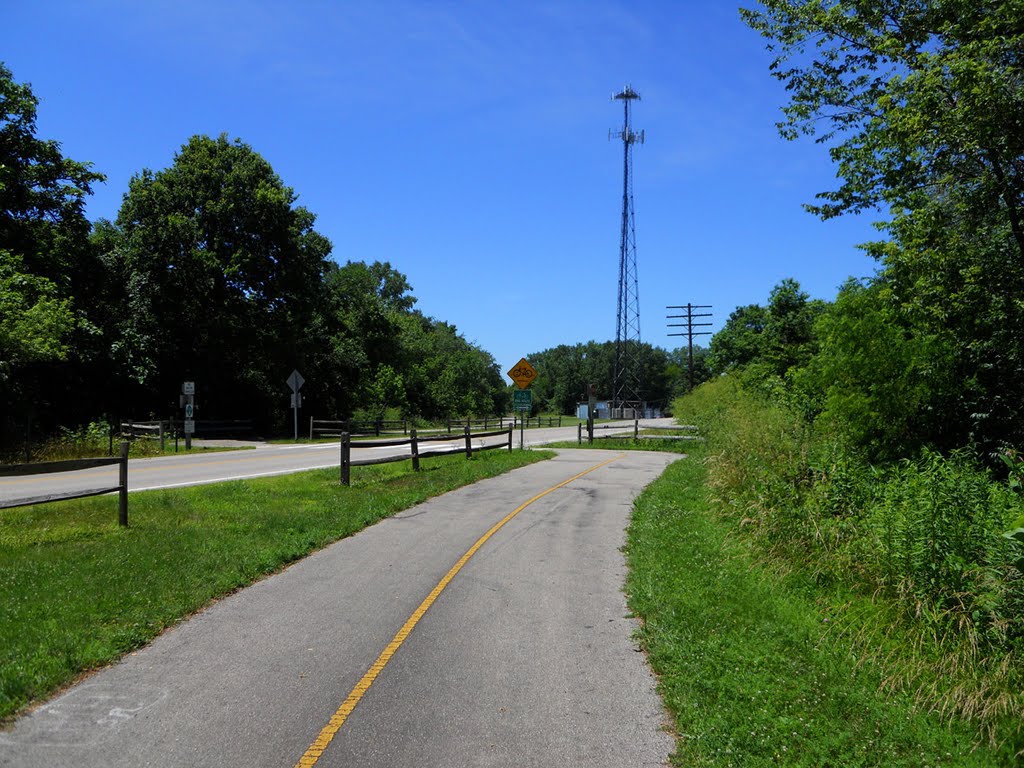 Route 35 Crossing Heading West by Pittenger