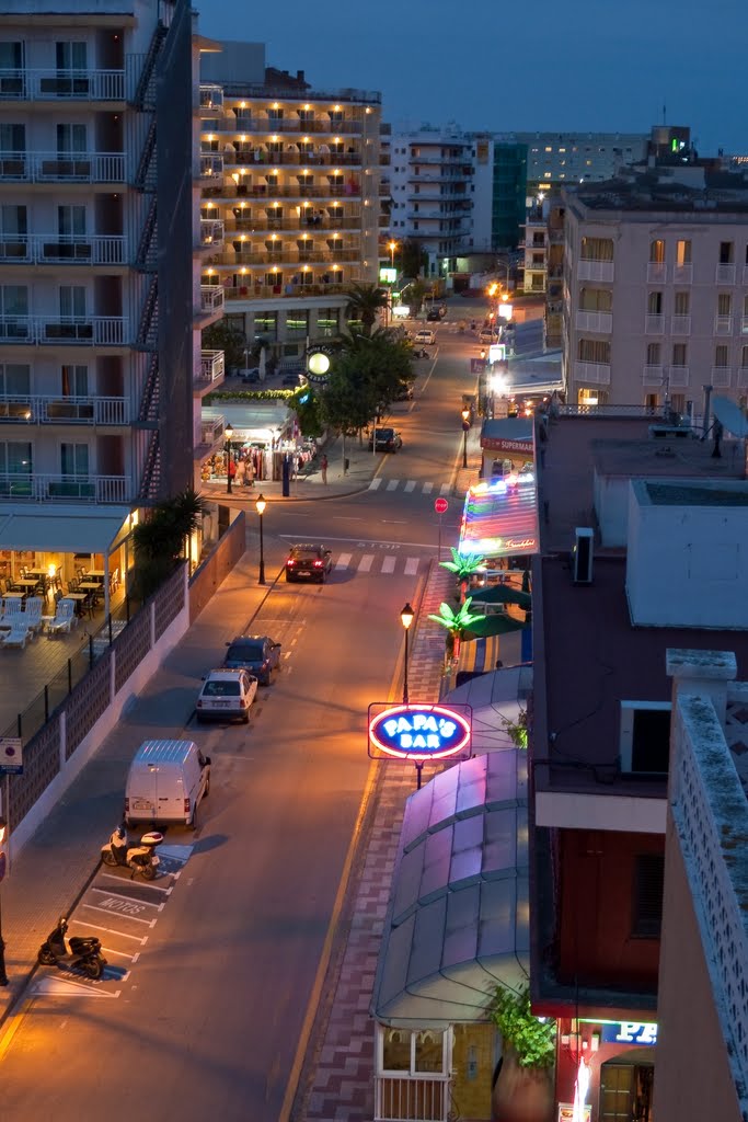 Calella Street At Night, June 2010 by niklas-bayrle.com