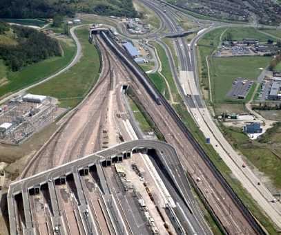 English entrance to the Channel Tunnel by carl0071