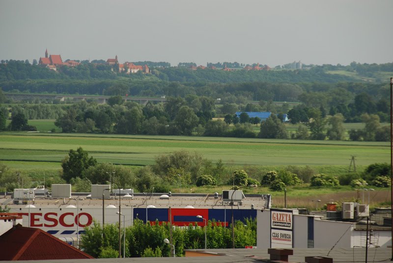 Part of main street Wojska Polskiego in Swiecie by marcin sykutera