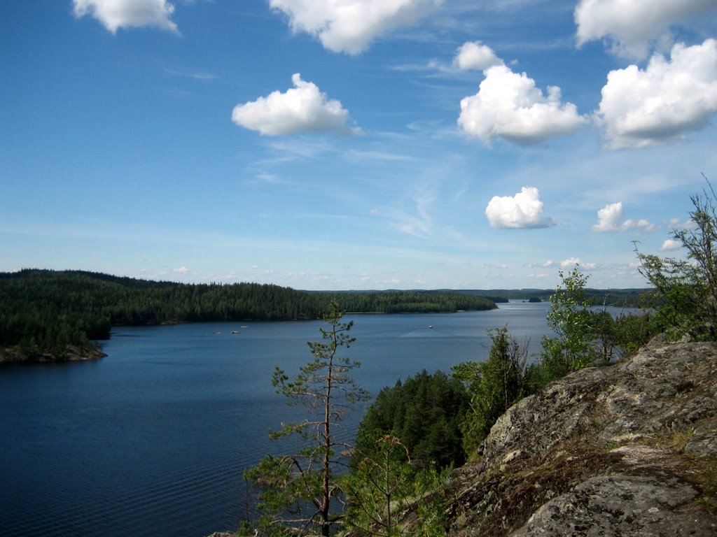 View from the top of Linnavuori by Jaakko H.