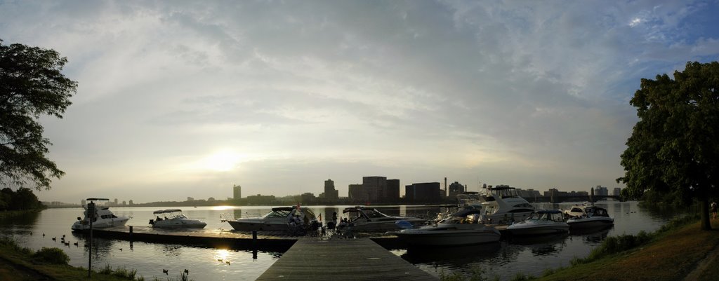 Panorama, Charles River by manuamador