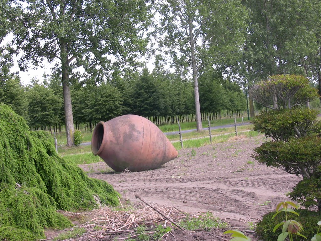 Landscape with stone bottle by John de Crom