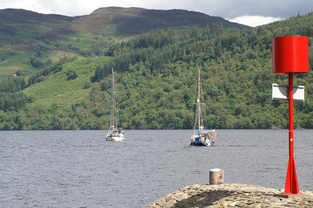 Loch Ness looking NE from Ft. Augustus locks by Rick Sanford