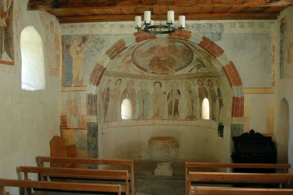 Church of Clugin, Switzerland - inside by balzambass