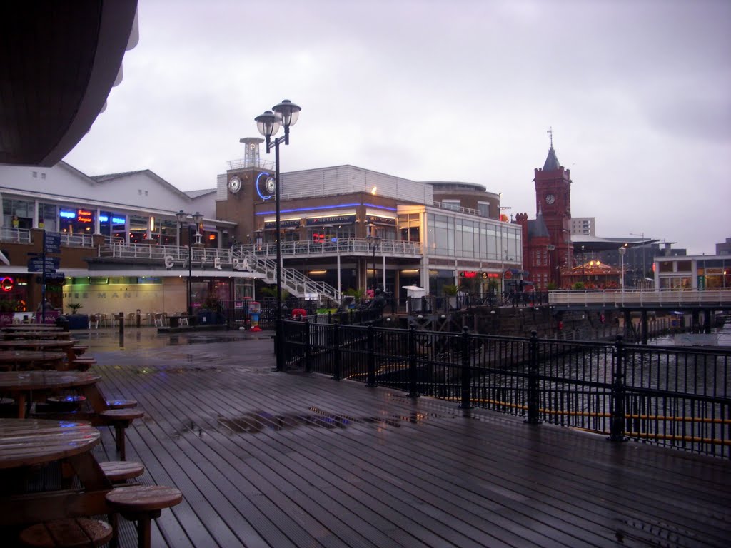 A wet evening by the waterside eateries by muba