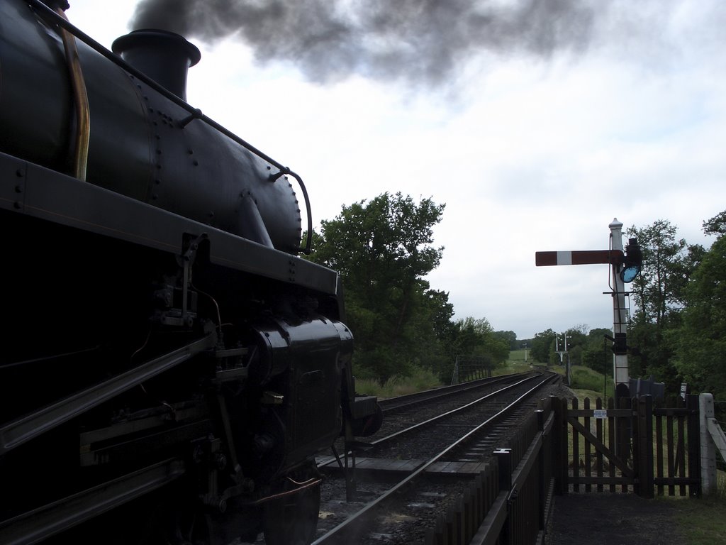 Steam is a living thing, Bluebell Railway, East Sussex, June, 2005 by Anthony Poole