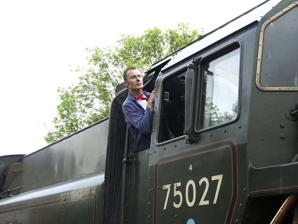 Looking for the signal, Bluebel Railway, Sheffield Park Station, East Sussex, June, 2005 by Anthony Poole