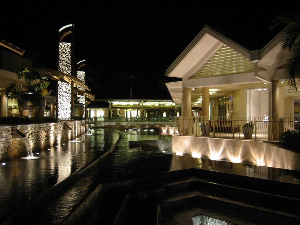 Waterside at night by Wolfgang Brickweg