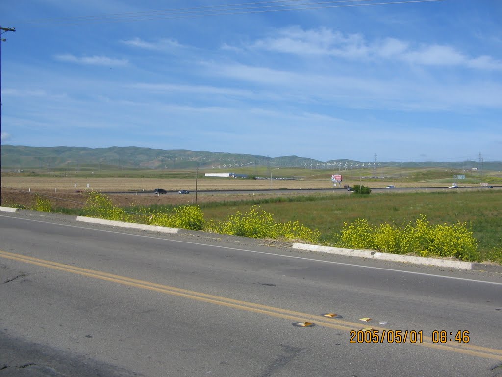 Altamont hills seen from Mountain House exit 5/1/05 by disappointed13