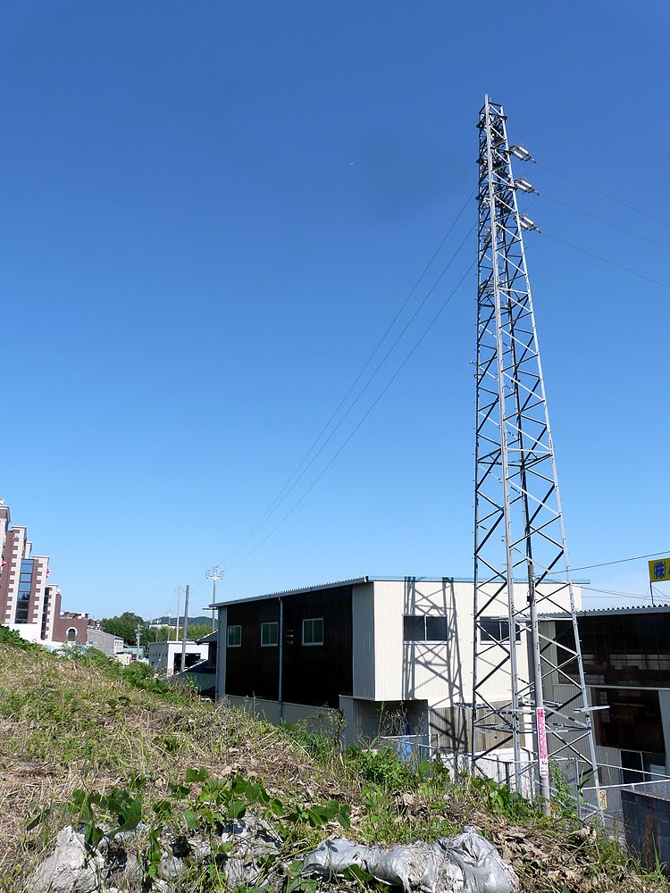 江南関線脇の90度ターンで　同じ場所で引き気味でさらに広角気味に東方を望む by meals