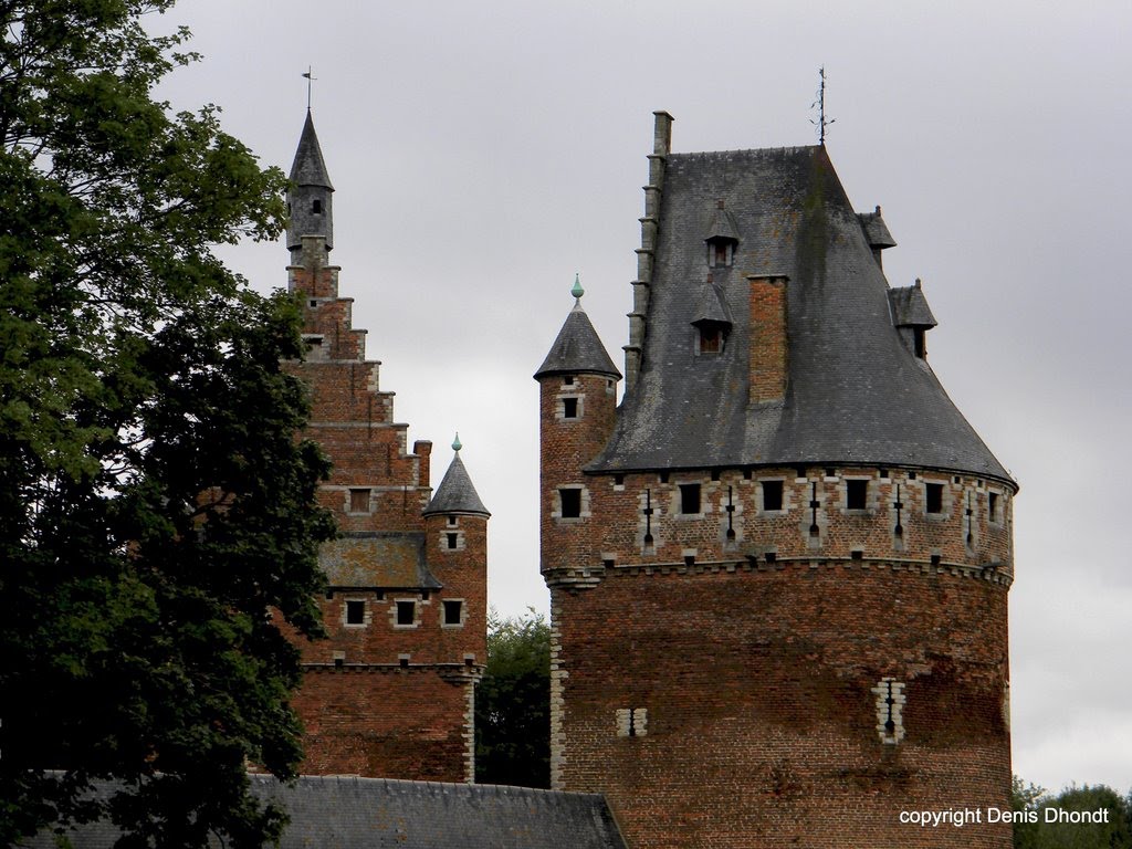 Uitkijktorens en verdediging kasteel by Denis Dhondt