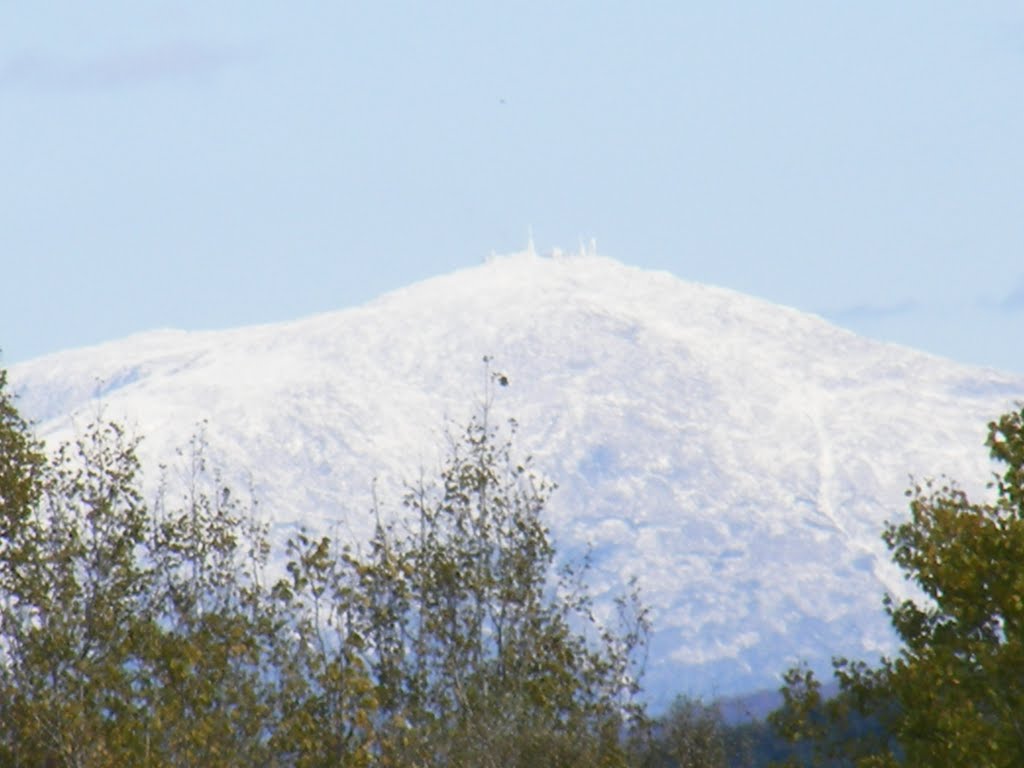 Summit of Mt Washington from the front of Shaws in Lancaster NH by JBTHEMILKER