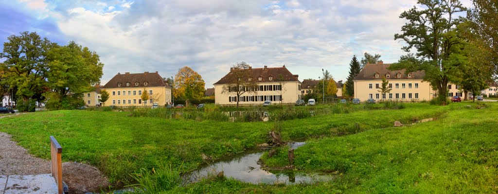 Ranshofen,Siedlung mit Weiher by franknitty